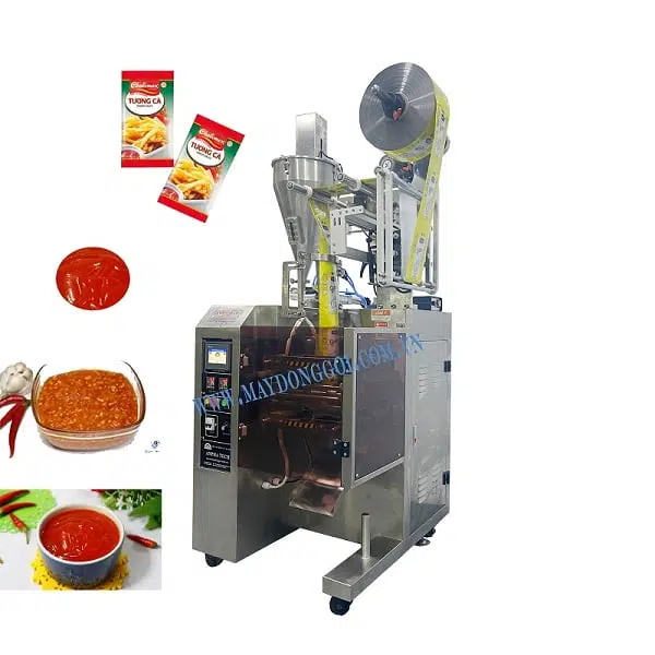 Máy đóng gói nước mắm tự động giá rẻ tại xưởng Anpha Tech