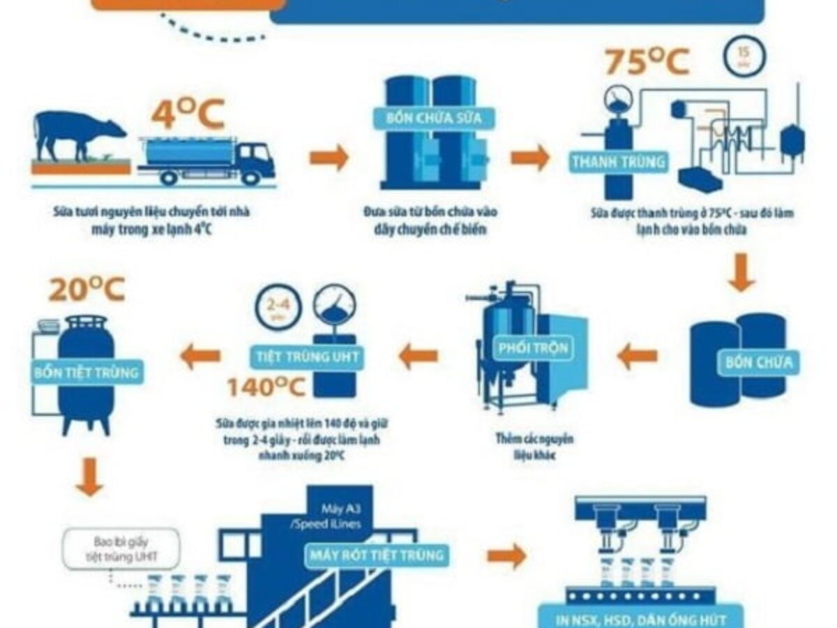 Quy Trình Sản Xuất Sữa Tươi Vinamilk: Bí Mật Đằng Sau Chất Lượng Hàng Đầu