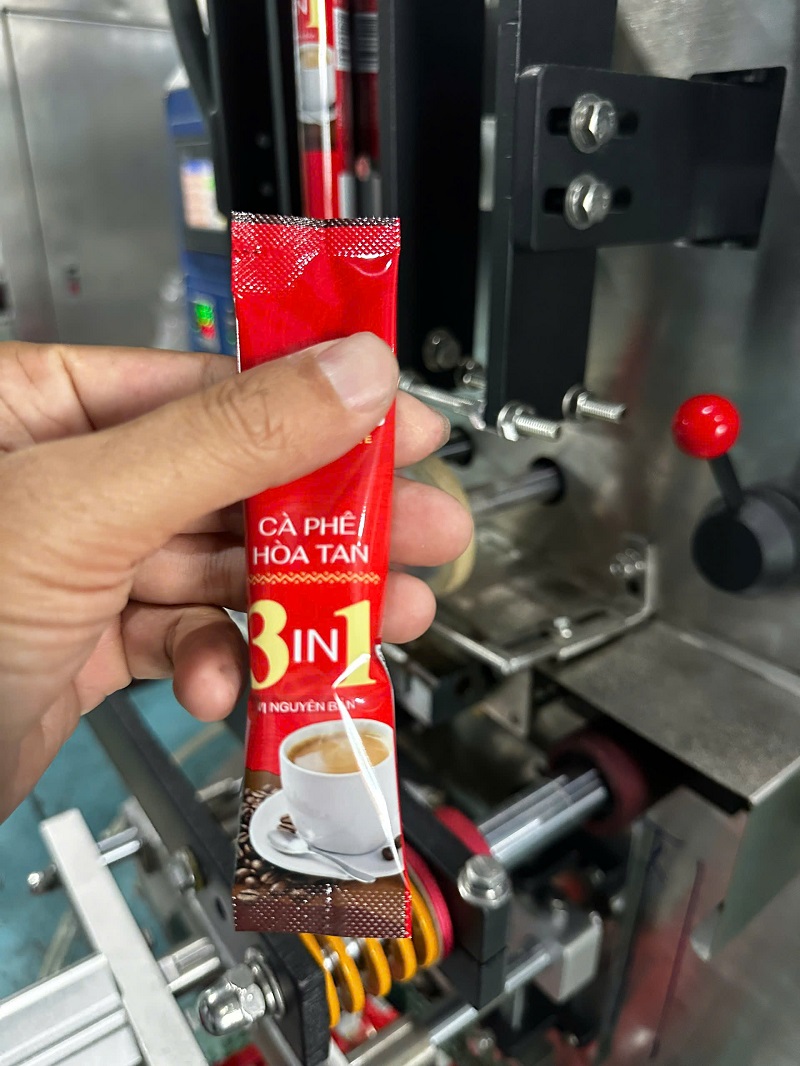 Thành phẩm máy đóng gói cà phê hòa tan