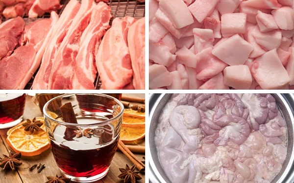 Chuẩn bị nguyên liệu làm lạp xưởng