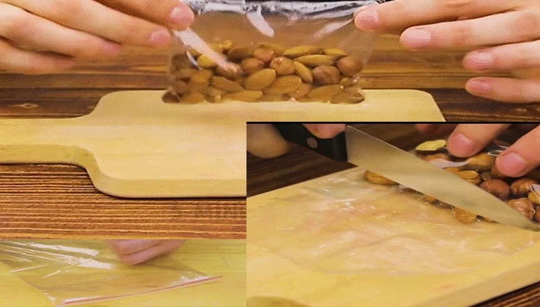 Cách hàn miệng túi bằng dao