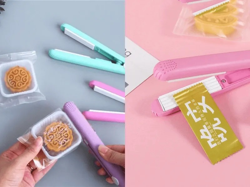 Cách hàn miệng túi bằng máy là tóc, máy ép tóc