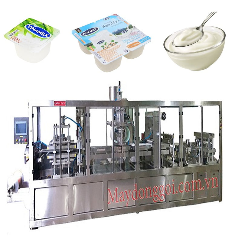 Máy đóng gói miệng ly, hộp (máy dán miệng ly, ly sữa chua)