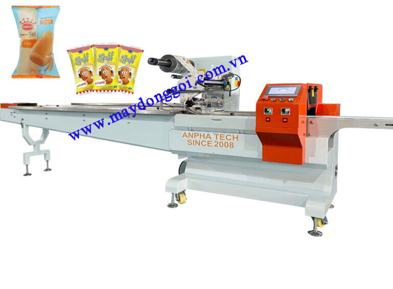 Cấu tạo và nguyên lý hoạt động của máy đóng gói thổi khí Nito do Anpha Tech sản xuất