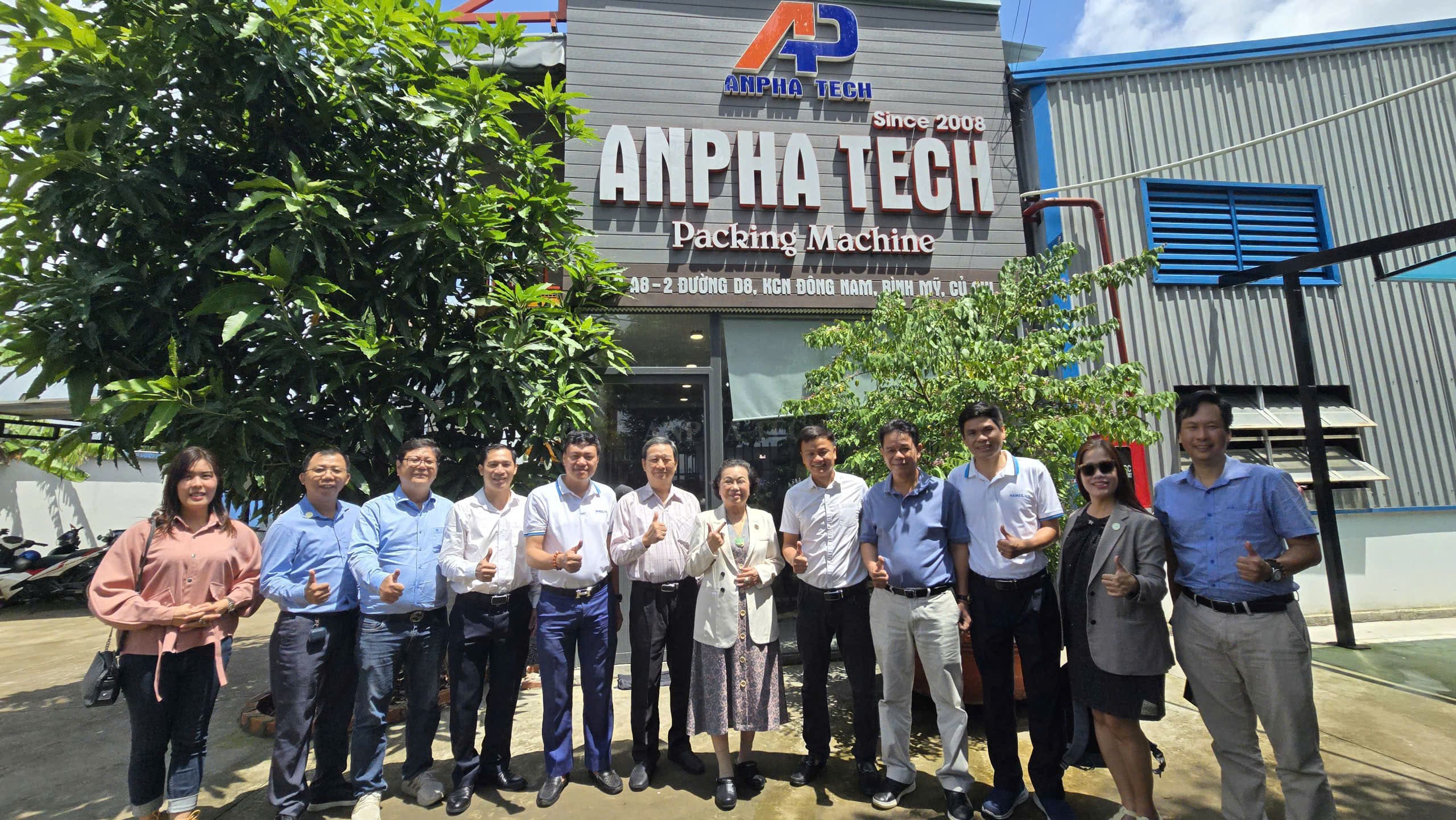 Hiệp hội cơ khí thành phố đến tham quan nhà máy Anpha Tech