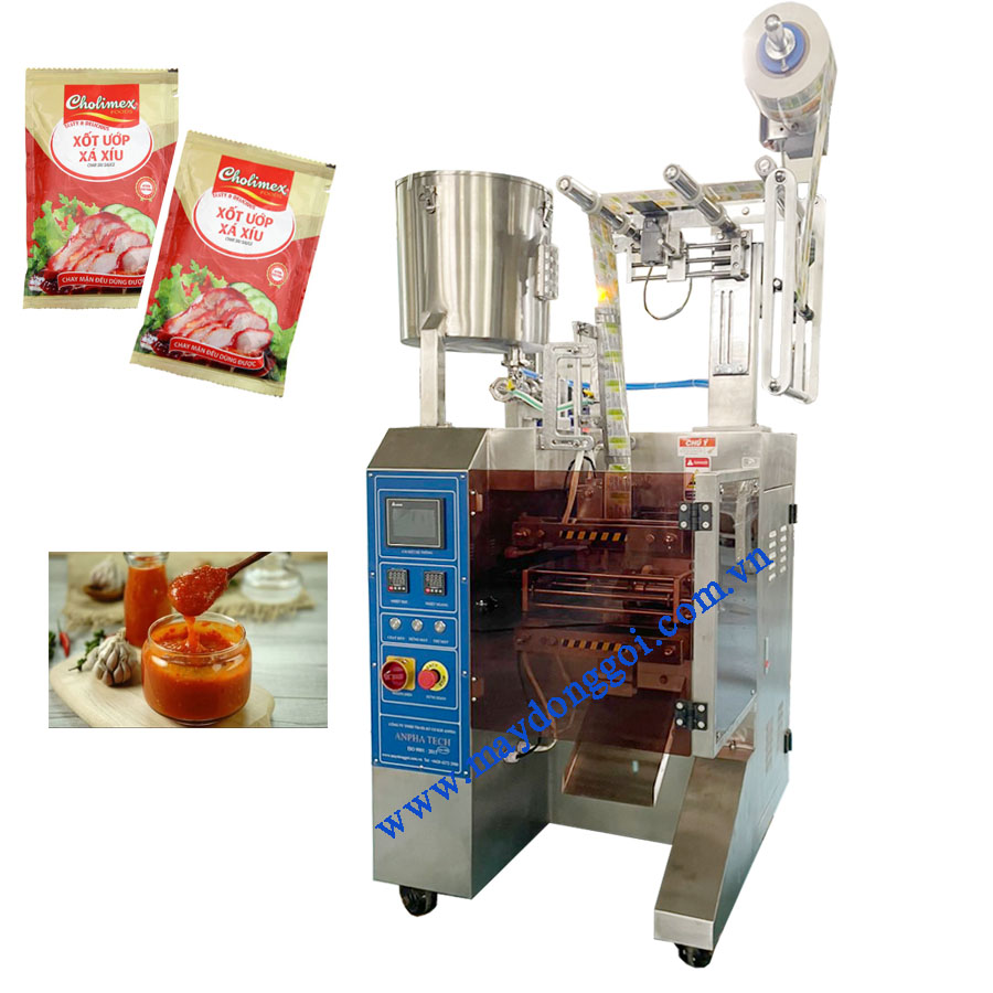 Khám phá cấu tạo và nguyên lý hoạt động của máy đóng gói dạng lỏng, sệt Anpha Tech sản xuất